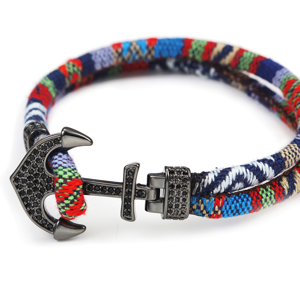 Colorful Anchor Bracelet-NSB1436ST