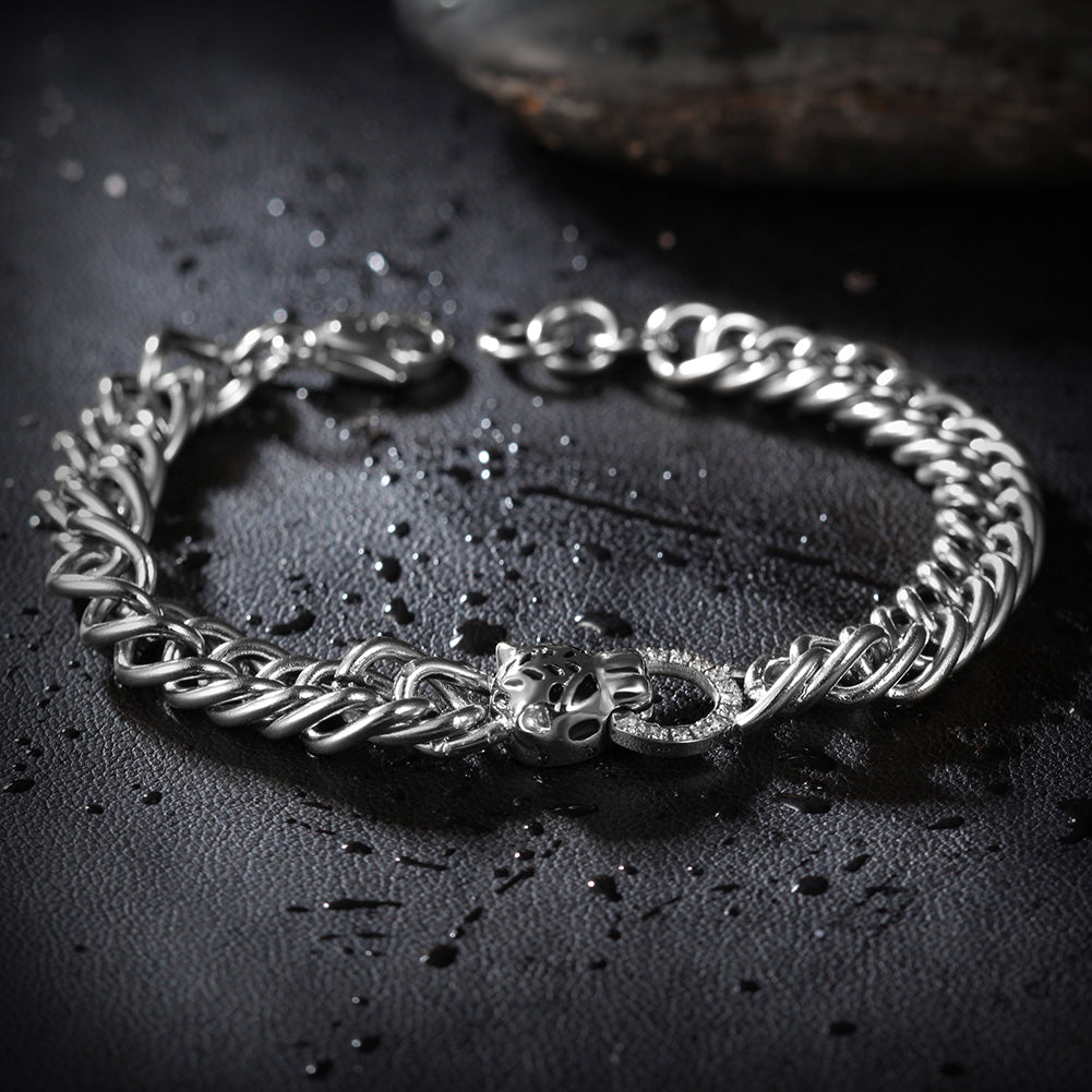 Stainless steel interlocking bracelet-NSB1495ST