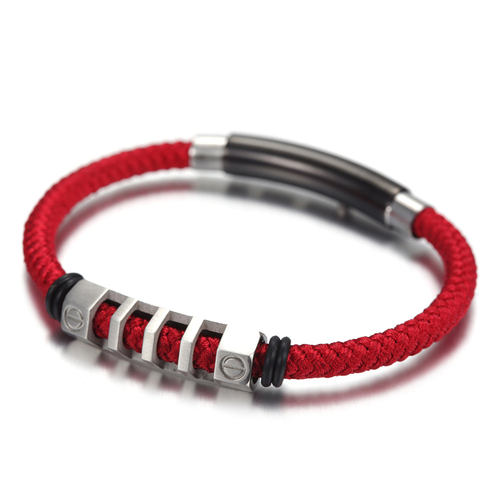 Hemp rope stainless steel bracelet-NSB1499ST