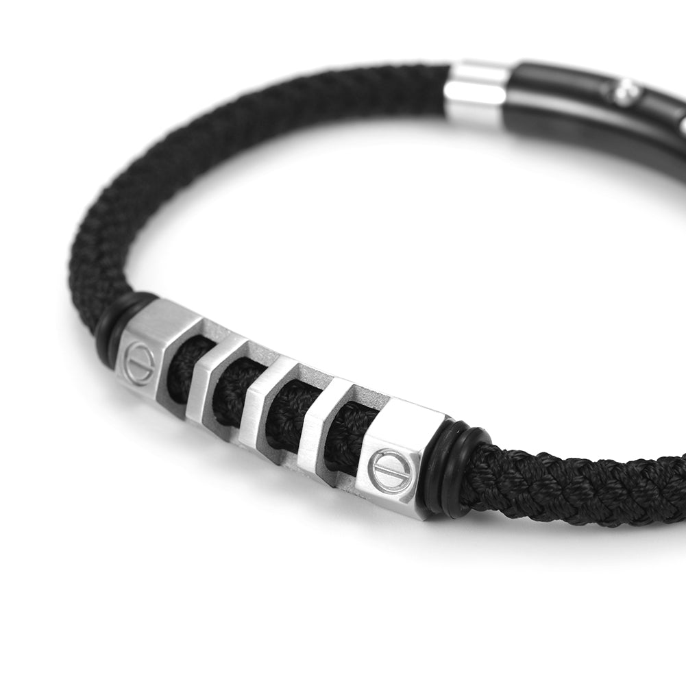 Hemp rope stainless steel bracelet-NSB1499ST