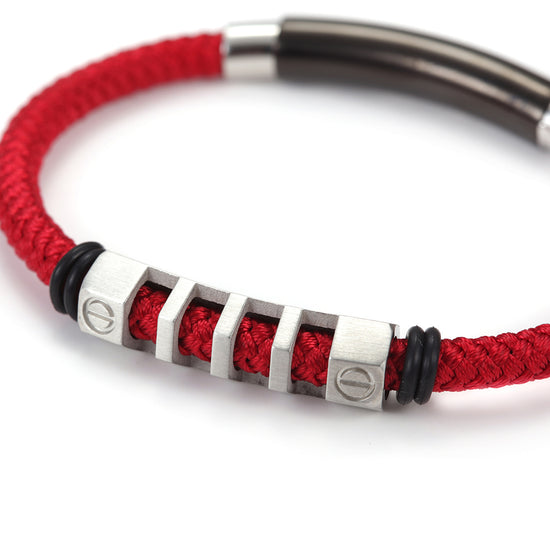 Hemp rope stainless steel bracelet-NSB1499ST