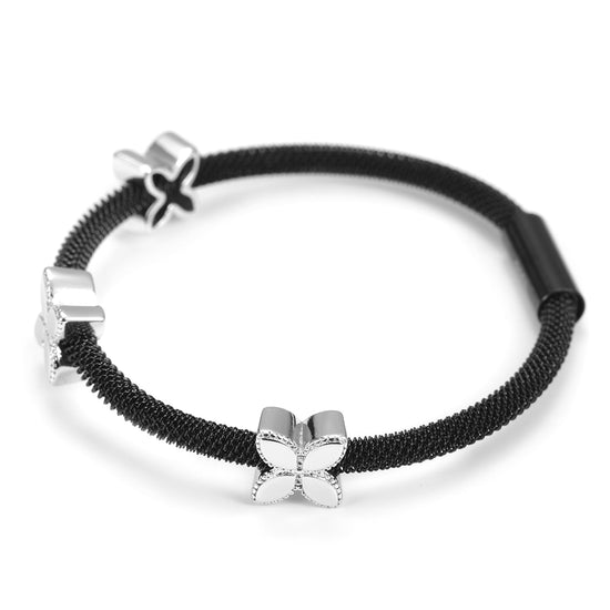 Spiral circular flower bracelet-NSB1518ST