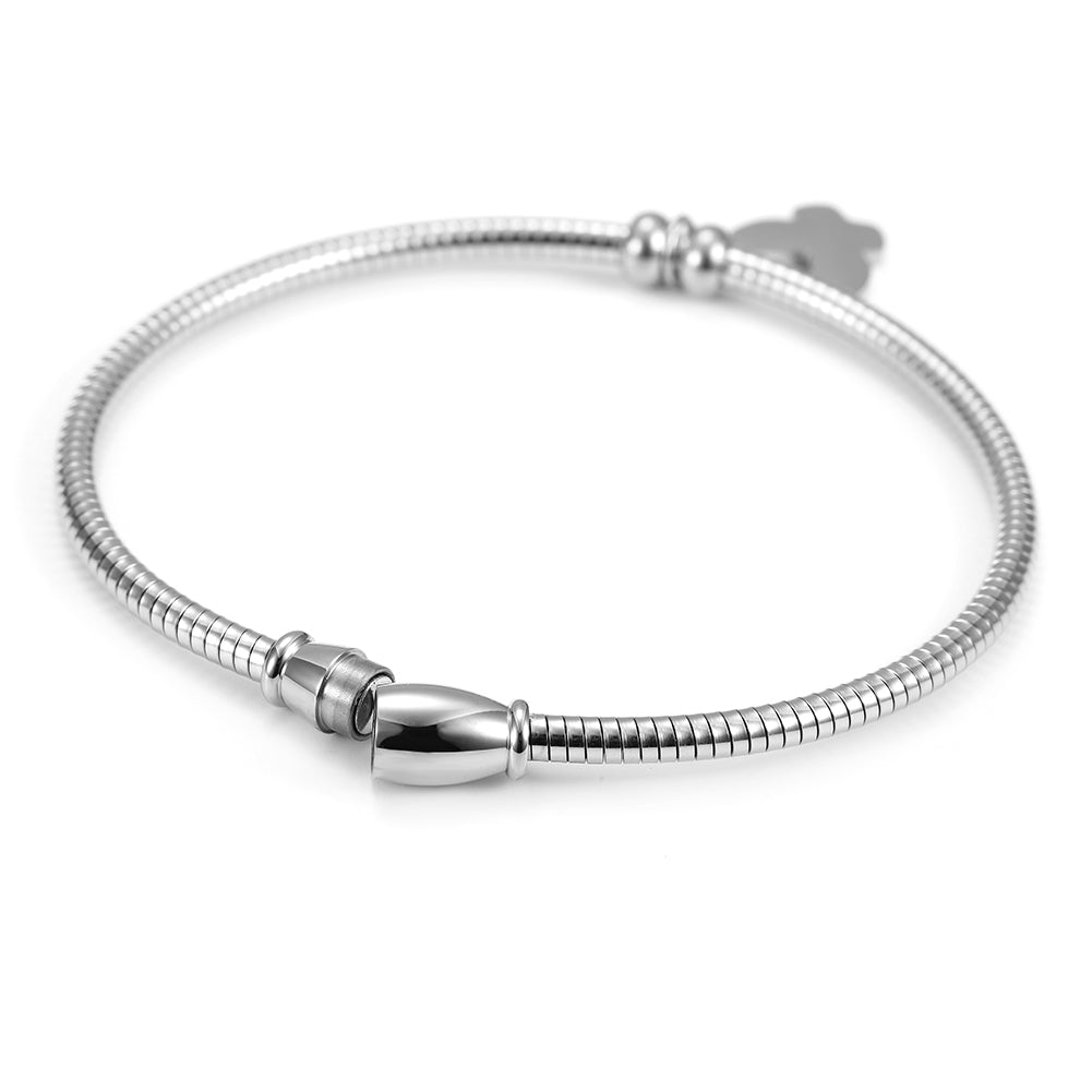 Cable Rabbit Head Bracelet-NSB1523ST