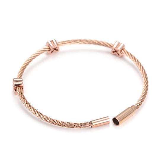 Cable Butterfly Bracelet-NSB1527ST