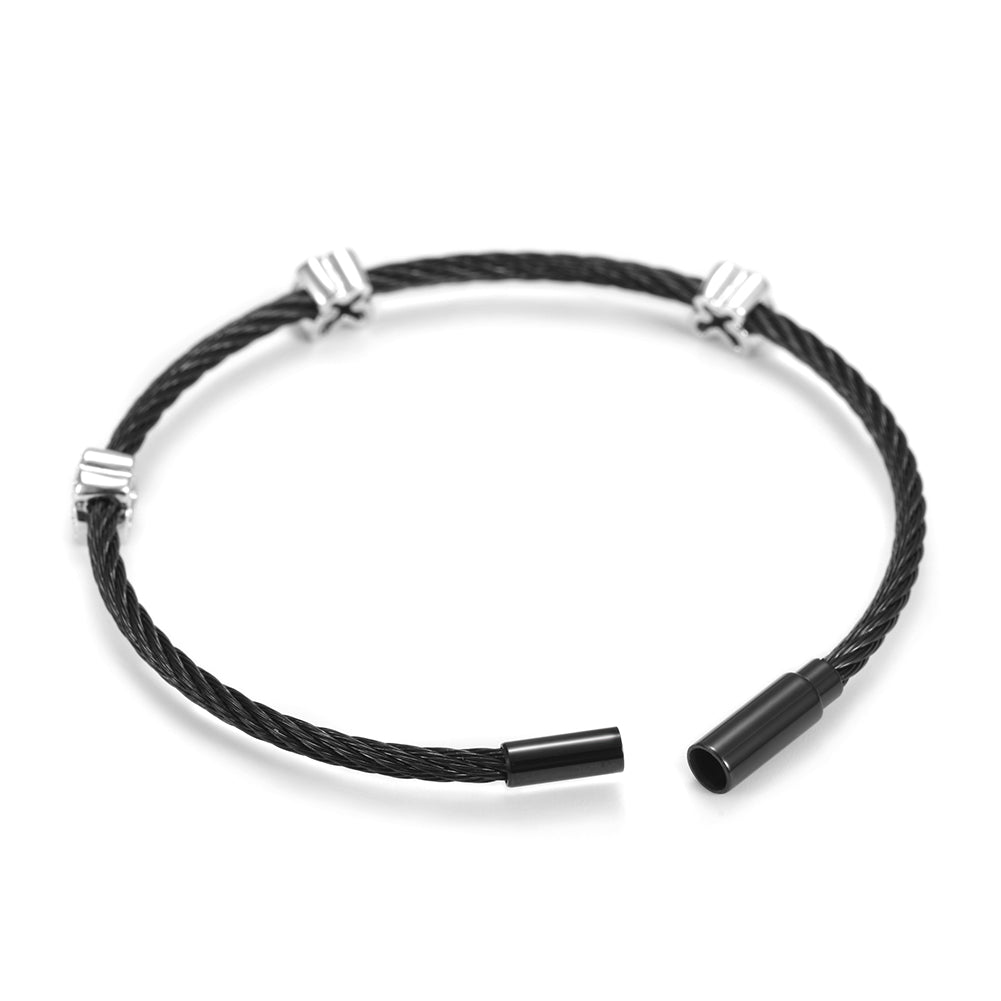 Cable Butterfly Bracelet-NSB1527ST