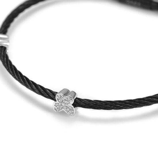 Cable Butterfly Bracelet-NSB1527ST