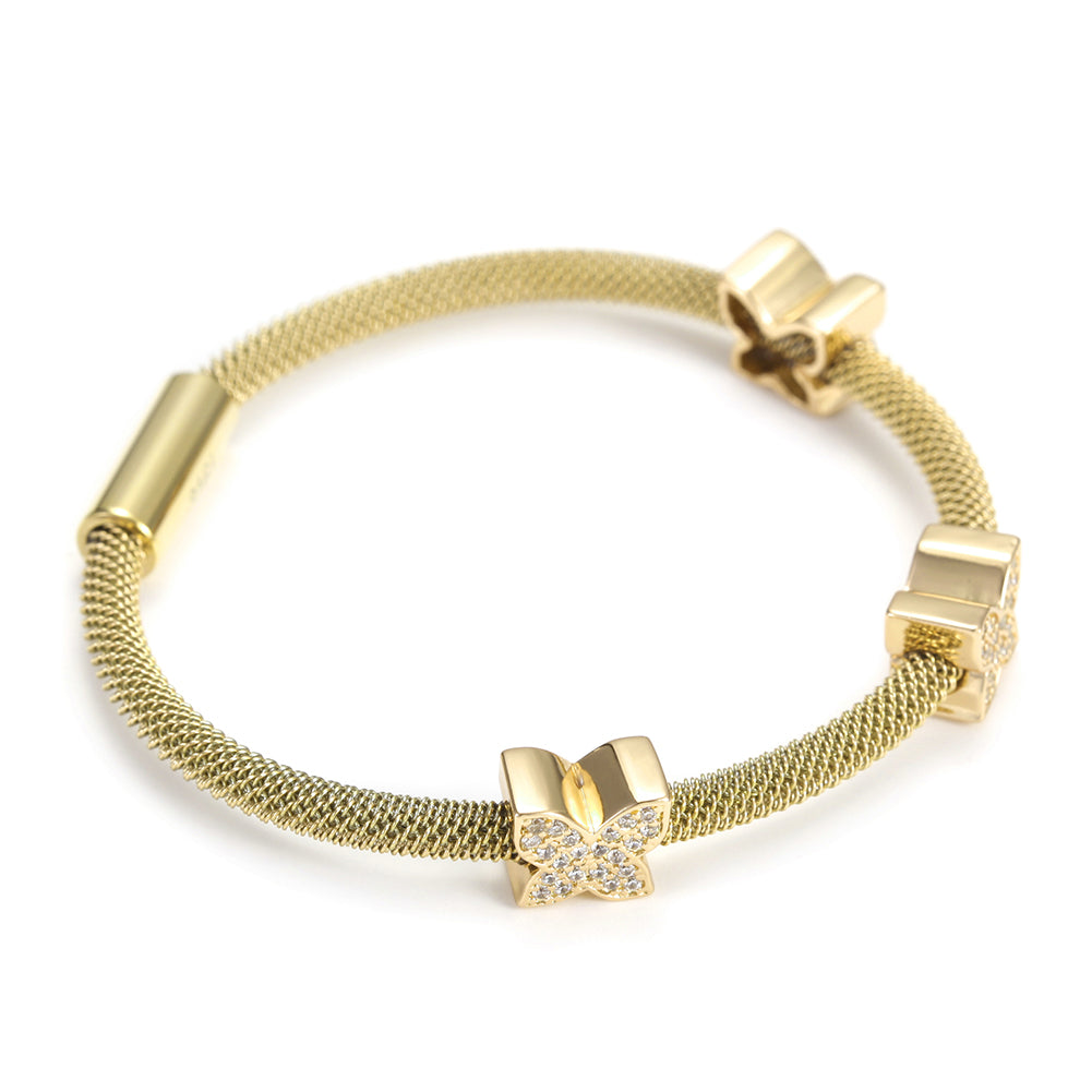 Cable Butterfly Bracelet-NSB1528ST