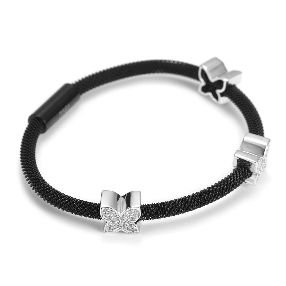 Cable Butterfly Bracelet-NSB1528ST