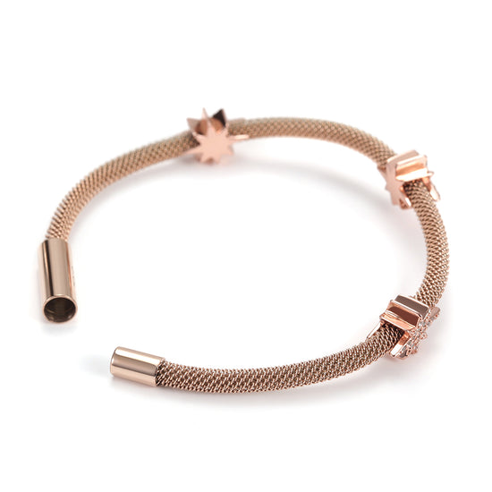 Cable Multi angle Star Bracelet-NSB1529ST