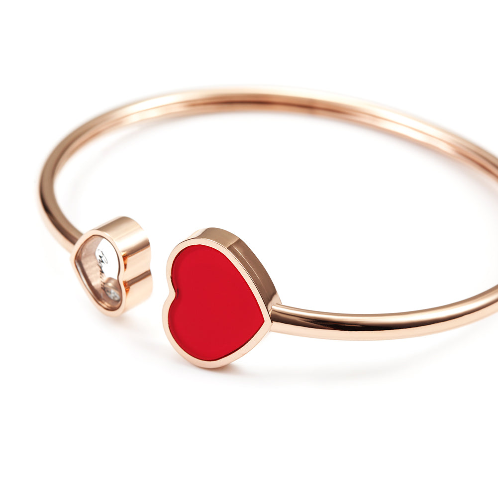 C-shaped colorful heart-shaped bracelet-NSB1536ST