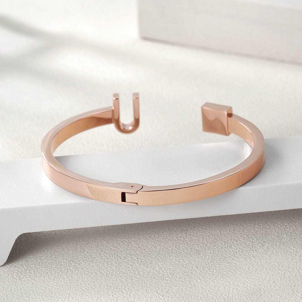 U-shaped smooth surface bracelet-NSB1581ST