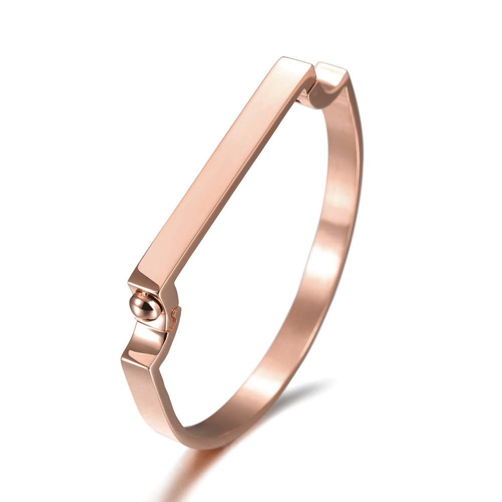 Irregular C-shaped bracelet-NSB1590ST