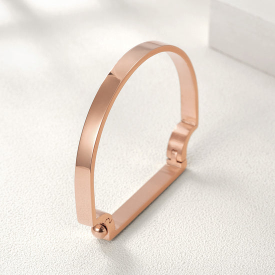 Irregular C-shaped bracelet-NSB1590ST