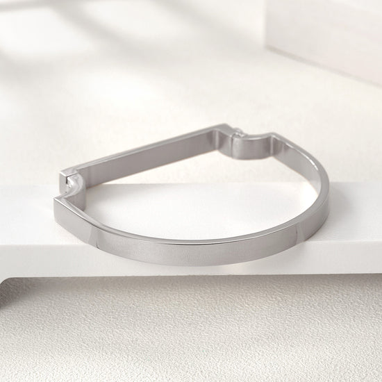 Irregular C-shaped bracelet-NSB1590ST