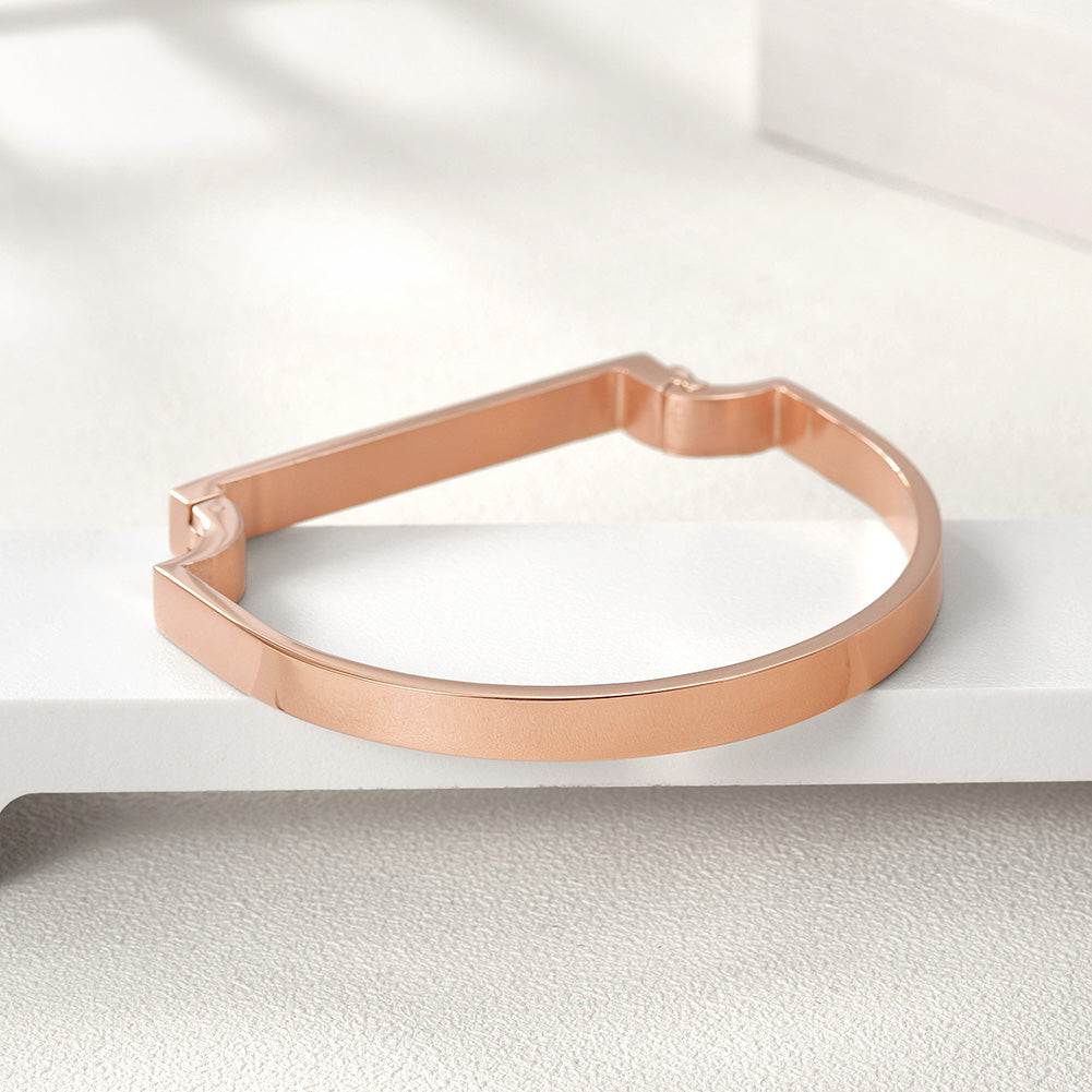 Irregular C-shaped bracelet-NSB1590ST