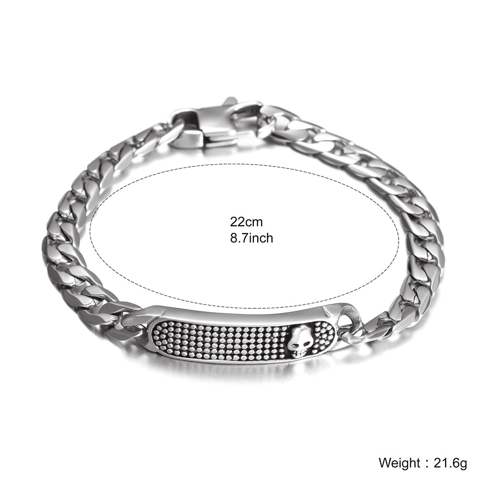 Silver hollow bracelet-NSB1598ST