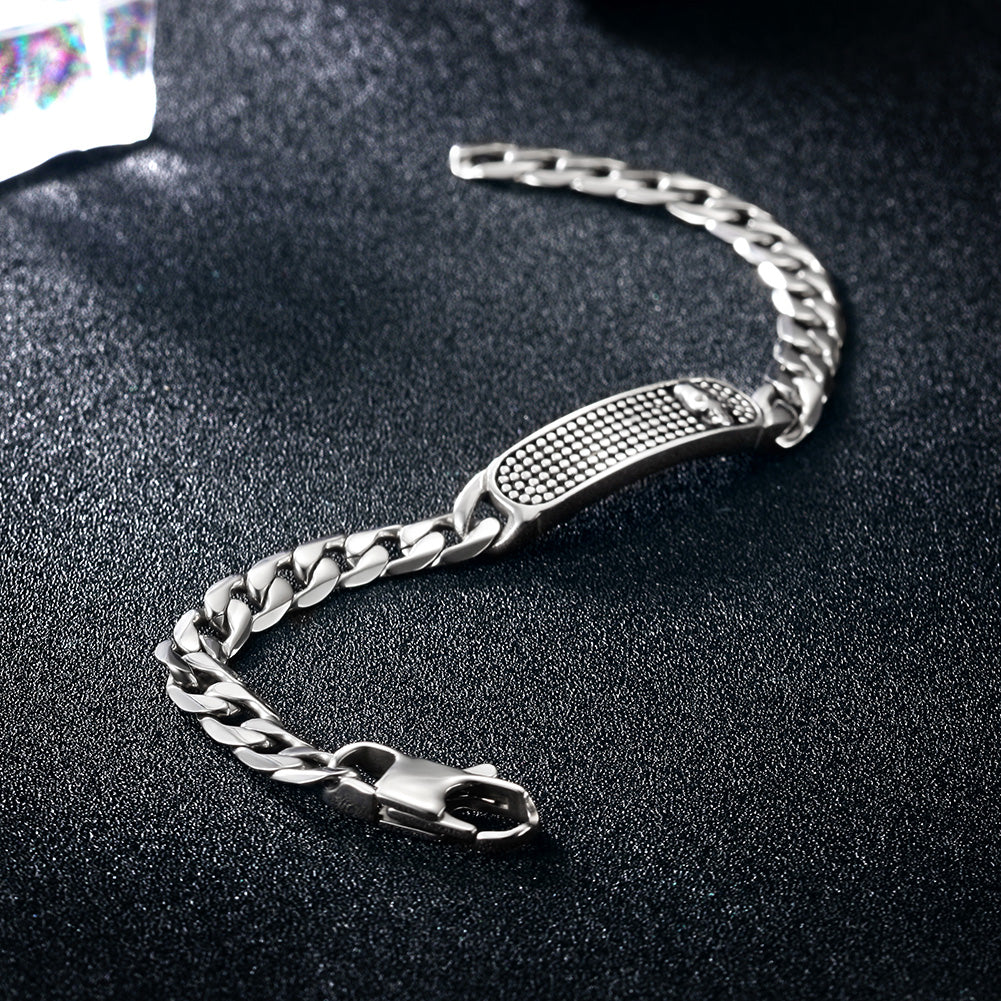 Silver hollow bracelet-NSB1598ST