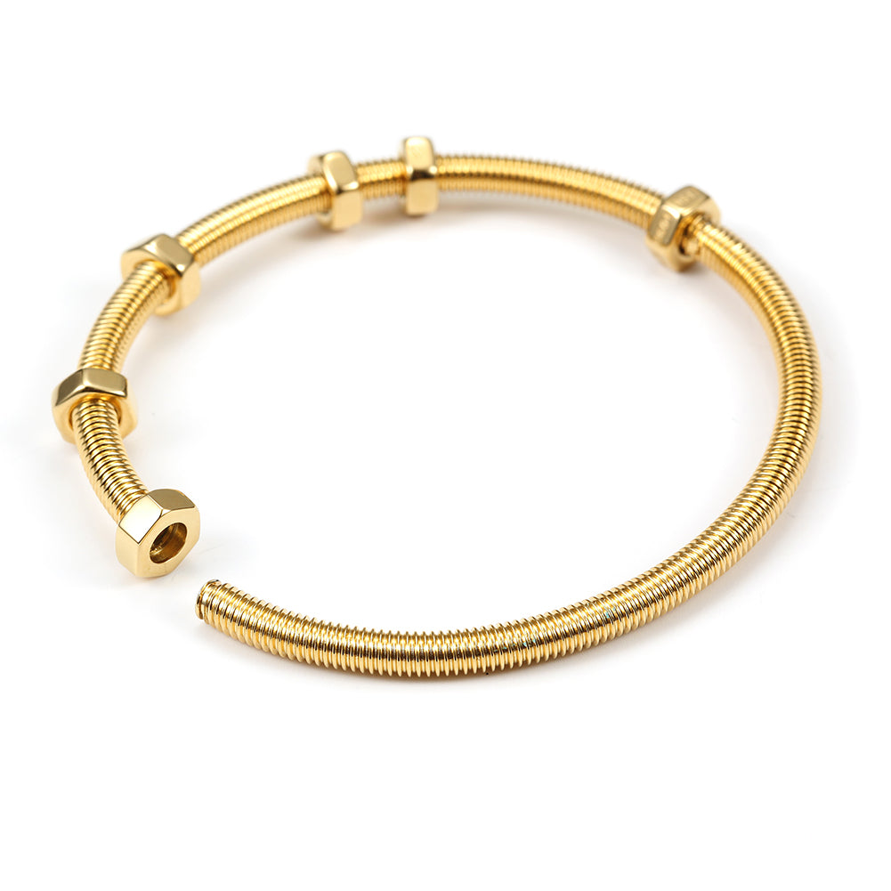 Spiral screw bracelet-NSB1608ST