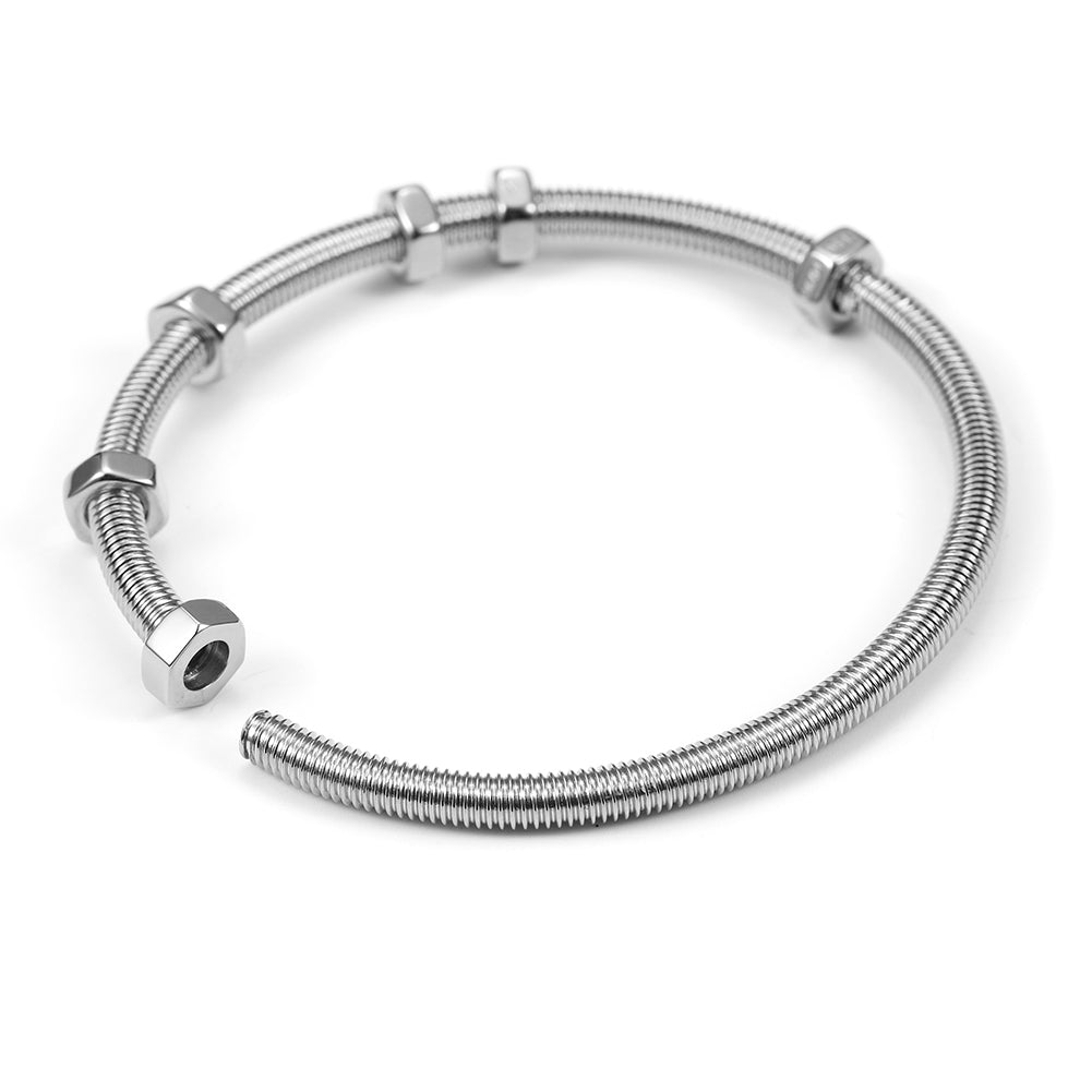 Spiral screw bracelet-NSB1608ST