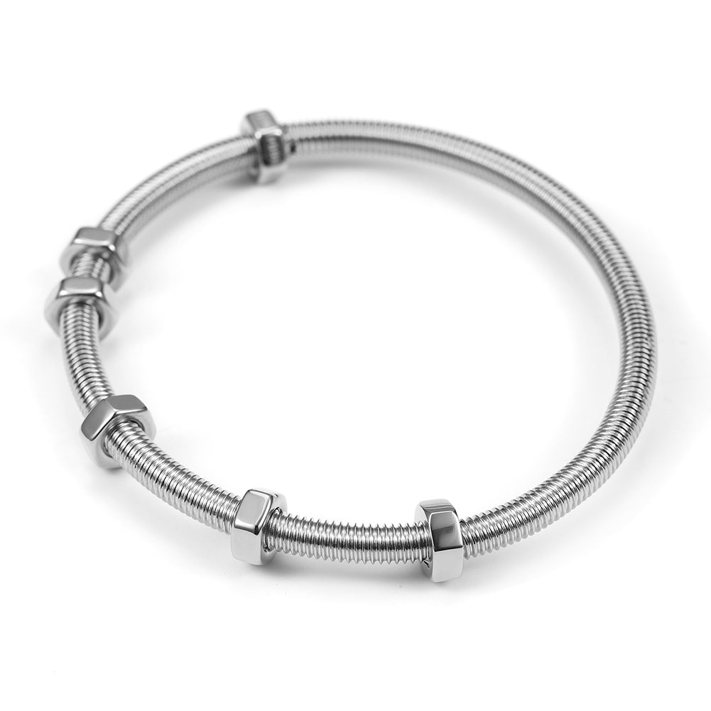 Spiral screw bracelet-NSB1608ST