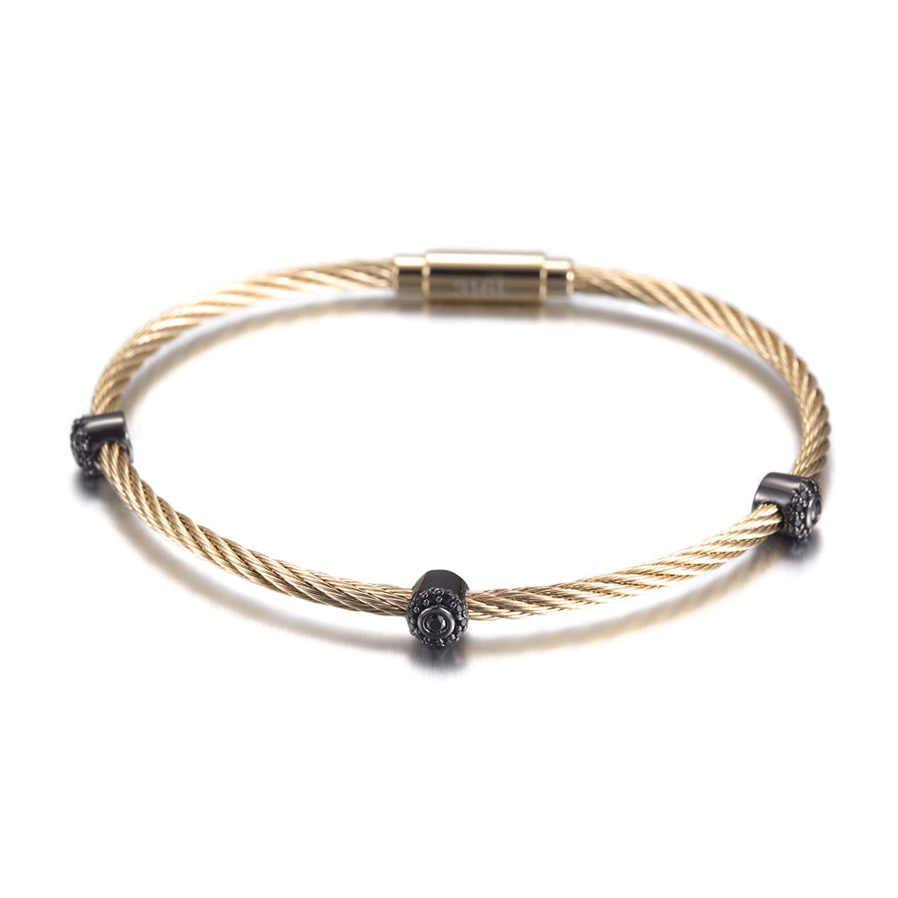 Stainless steel cable bracelet-NSB1610ST