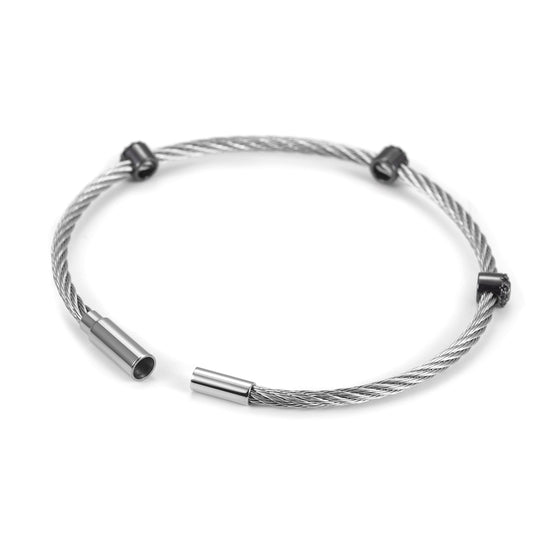 Stainless steel cable bracelet-NSB1610ST