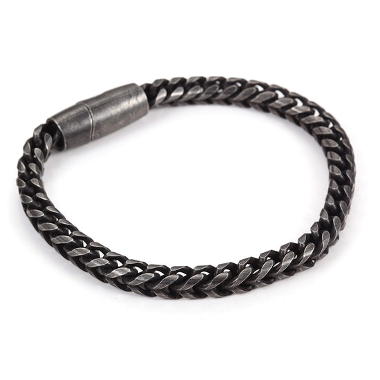 Black cable bracelet-NSB1617ST