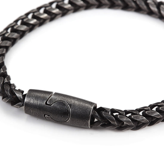 Black cable bracelet-NSB1617ST