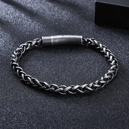 Black chain bracelet-NSB1626ST