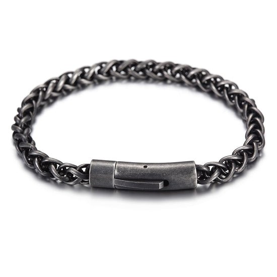 Black chain bracelet-NSB1626ST