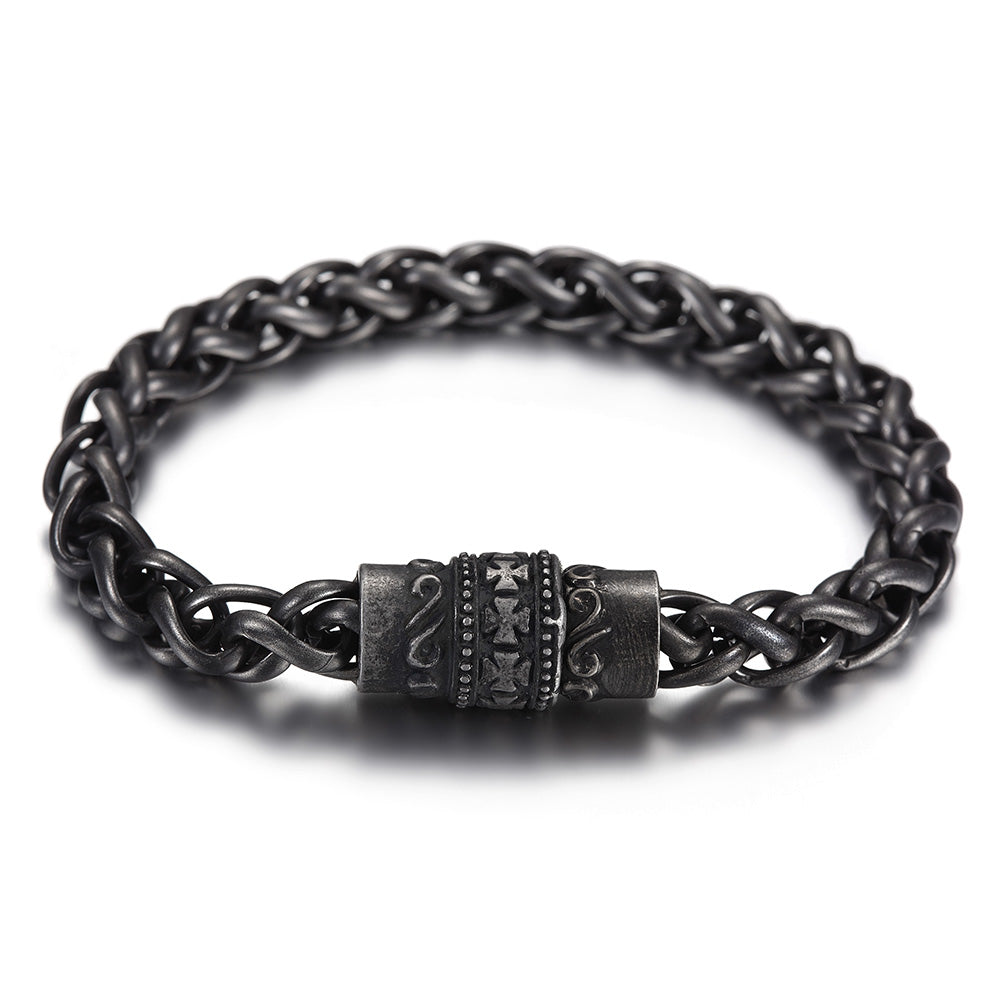 Black chain bracelet-NSB1628ST