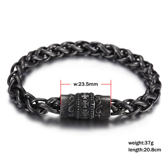 Black chain bracelet-NSB1628ST