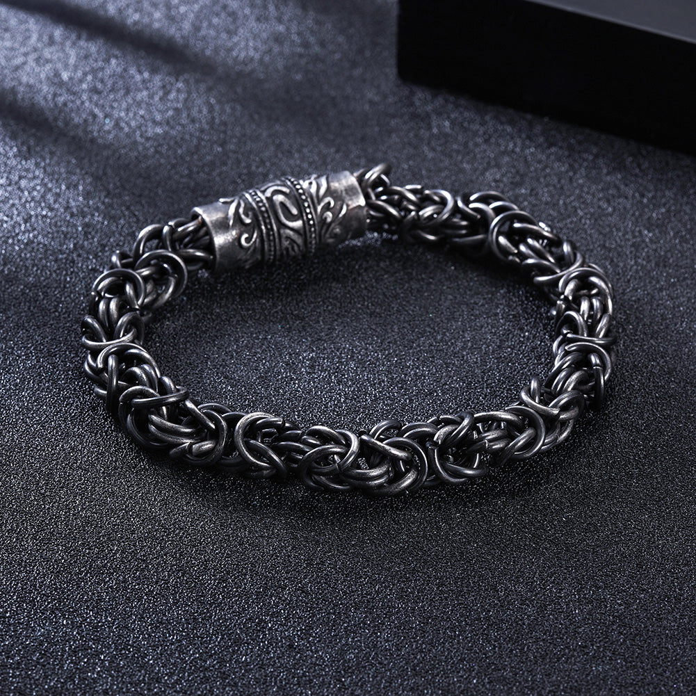 Black chain bracelet-NSB1629ST