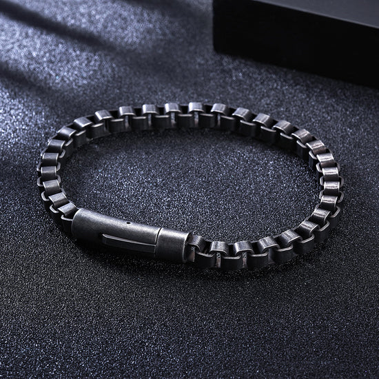 Black chain hollow bracelet-NSB1631ST