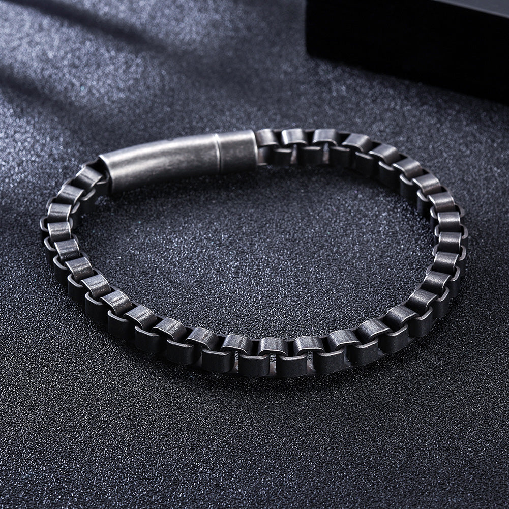 Black chain hollow bracelet-NSB1631ST