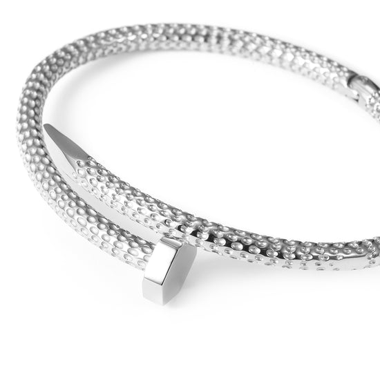 Stainless steel creative pounding bracelet-NSB1677STS