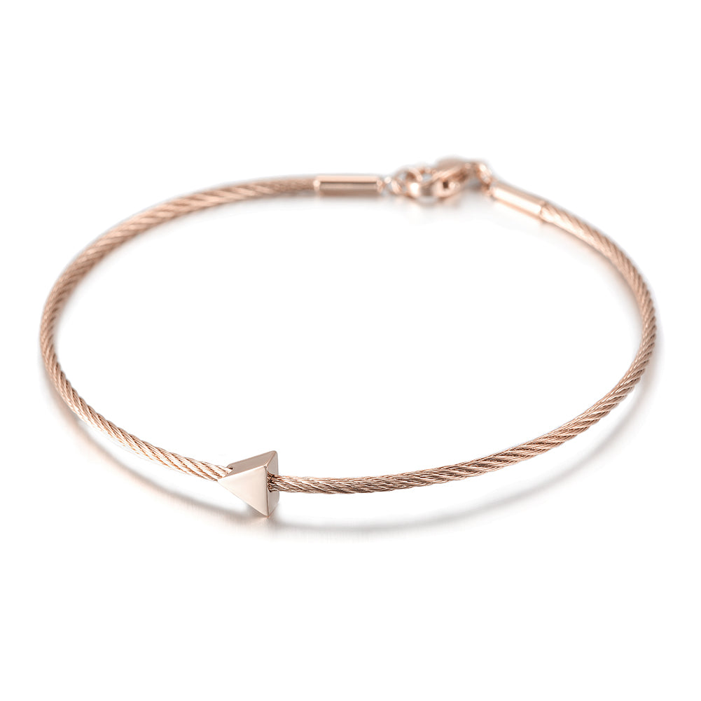 Thin cable bracelet-NSB1683ST