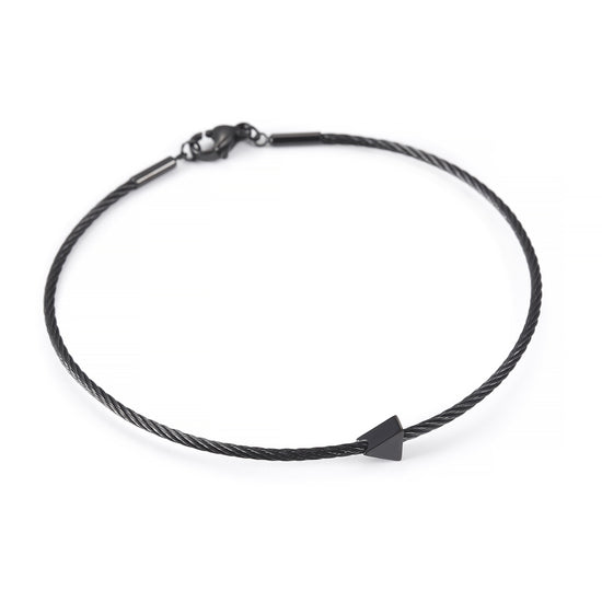 Thin cable bracelet-NSB1683ST