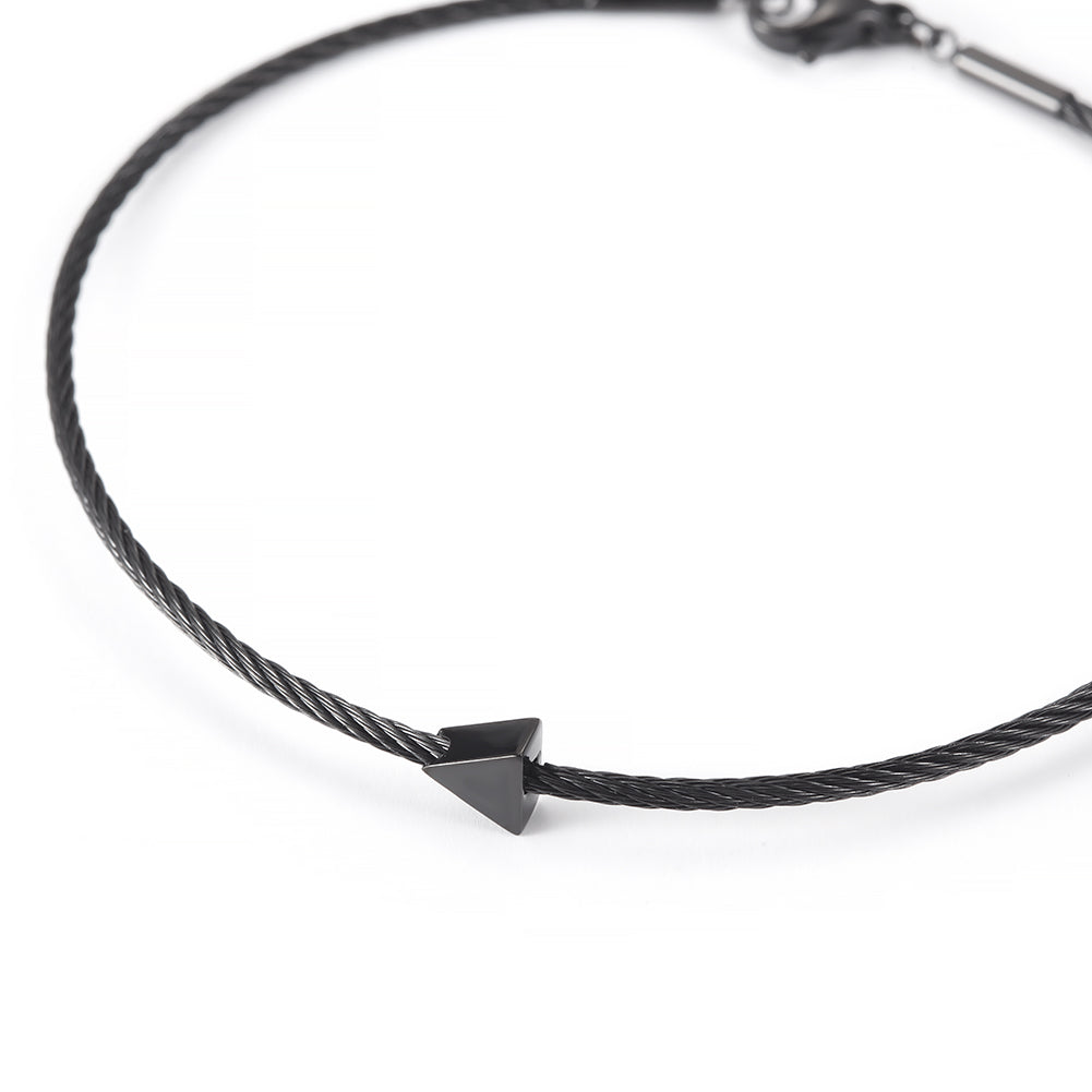 Thin cable bracelet-NSB1683ST