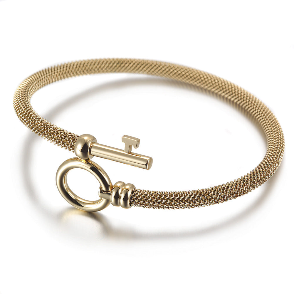 Exaggerated cable bracelet-NSB1688ST