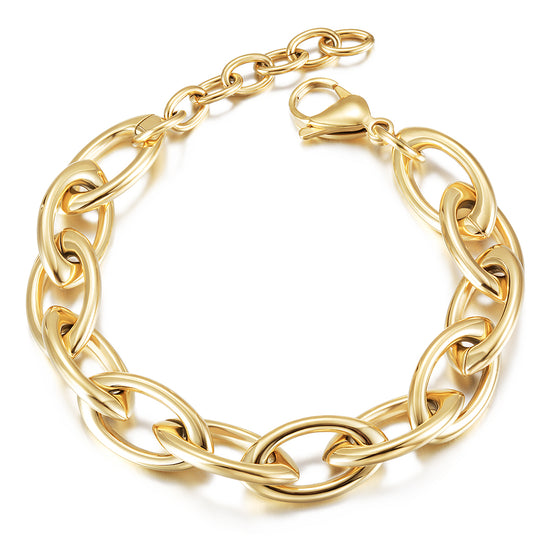 Interlocking smooth bracelet-NSB1698ST