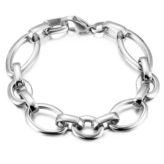 Interlocking stainless steel bracelet-NSB1702ST