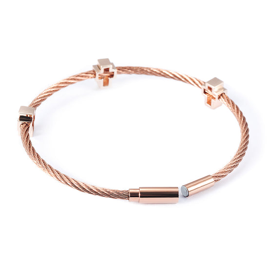 Cable Design Feel Bracelet-NSB1710ST