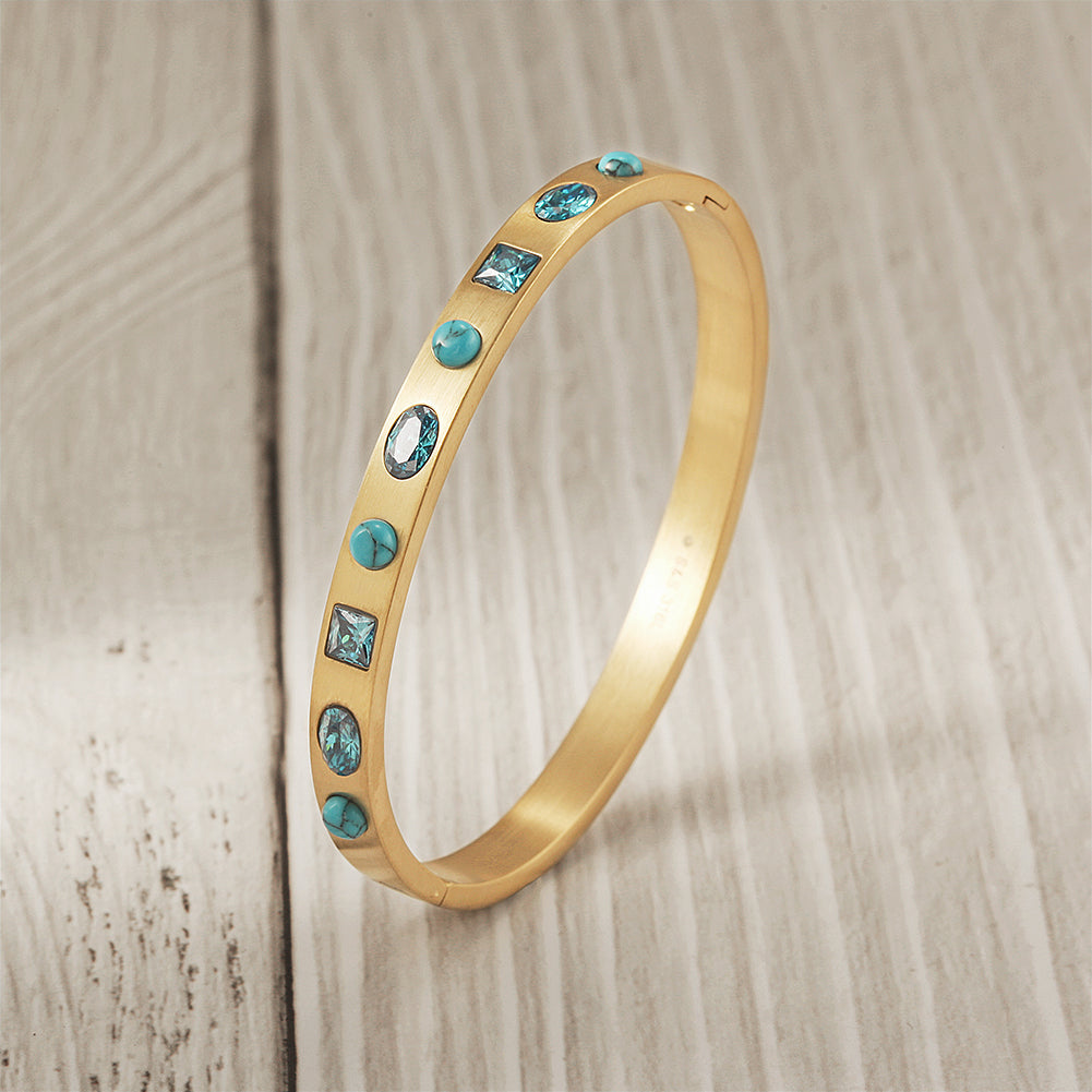 Circular Sapphire Bracelet-NSB1760STGCZD