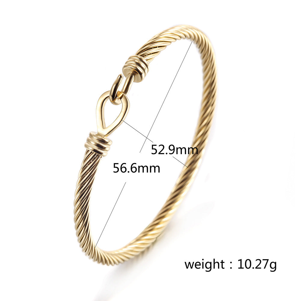 Stainless steel cable bracelet-NSB1785ST