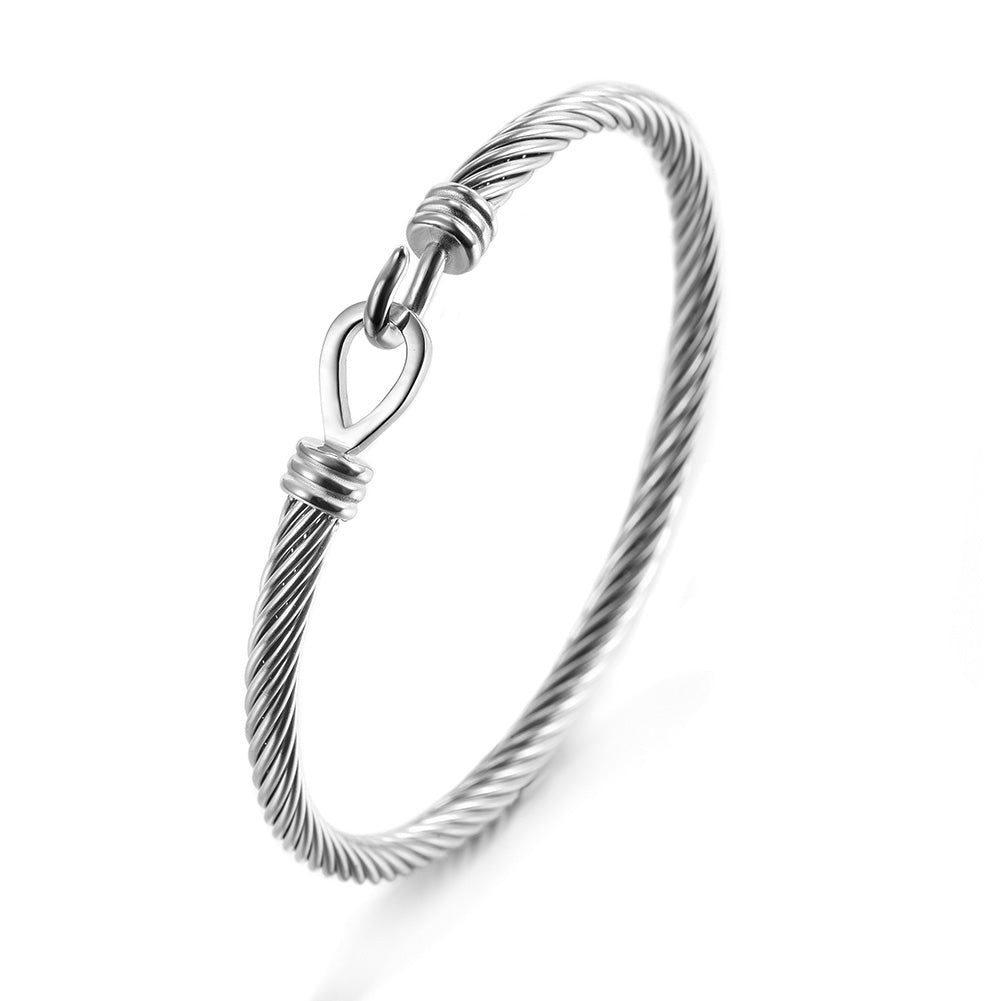 Stainless steel cable bracelet-NSB1785ST