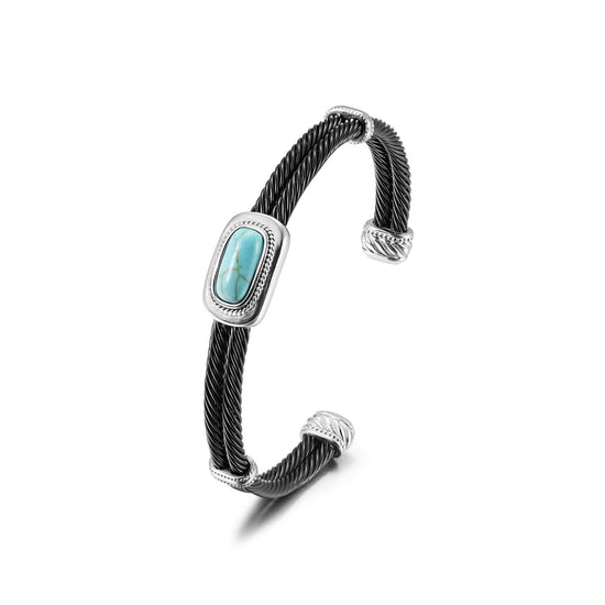 C-type cable gemstone bracelet-NSB1801ST