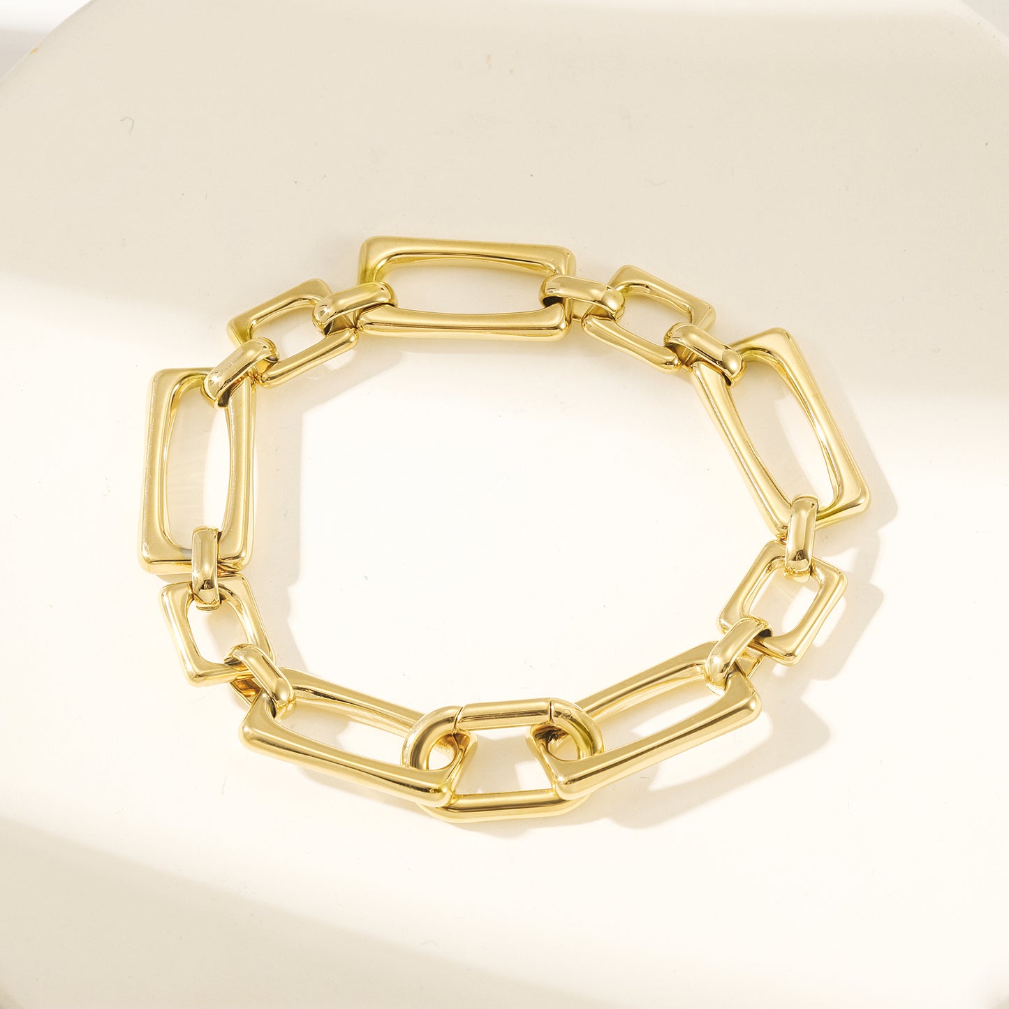 Square buckle bracelet-NSB1857STGC