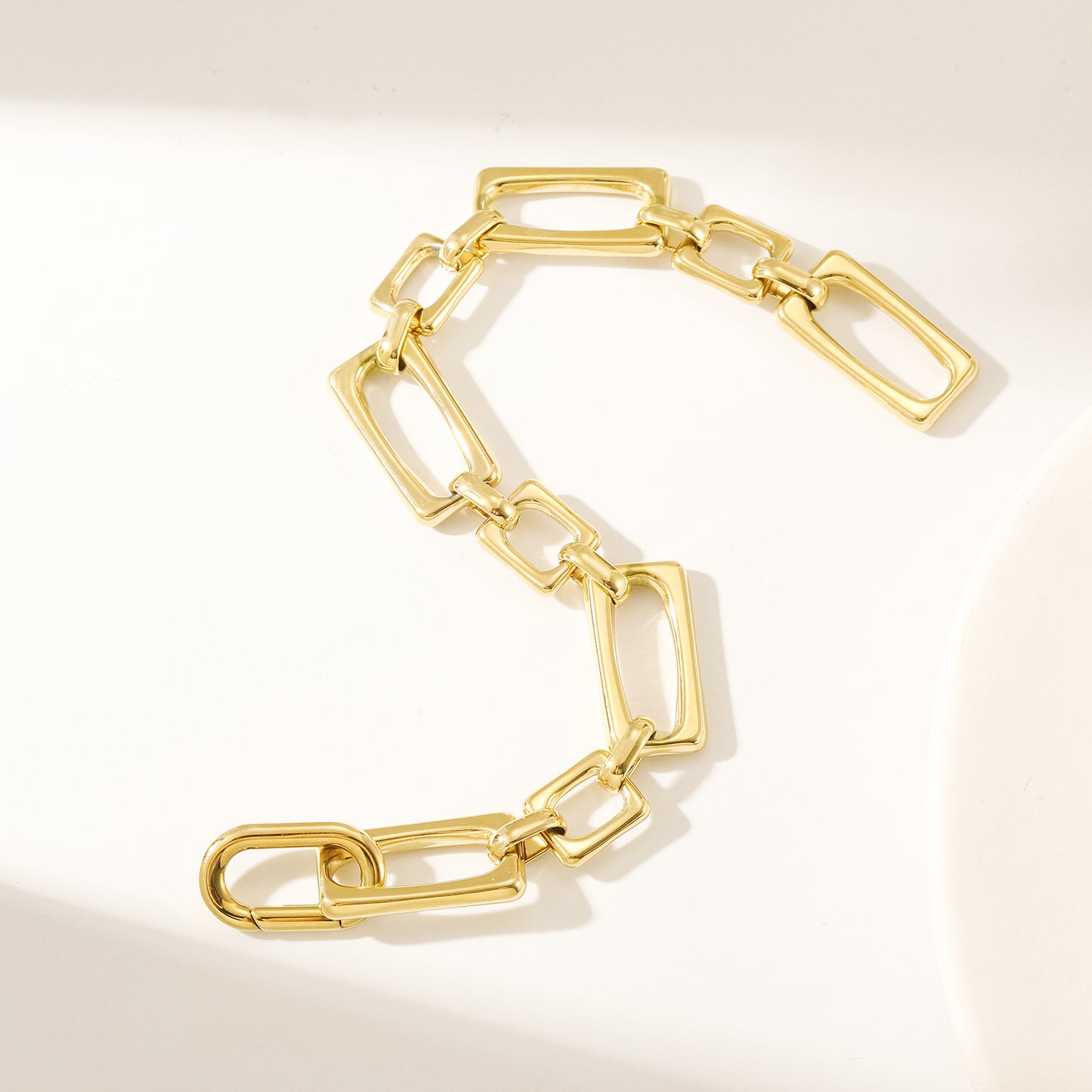 Square buckle bracelet-NSB1857STGC