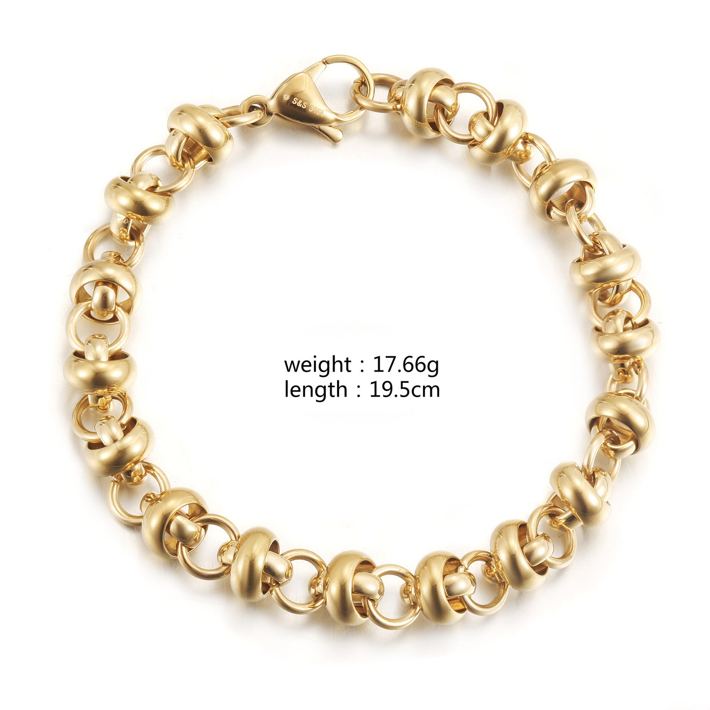 Chain hollow bracelet-NSB1911STGC-7